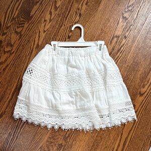 White Lace Women's Skirt